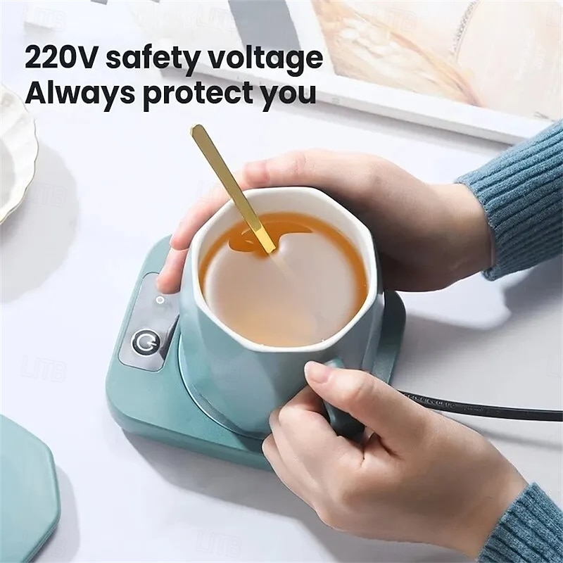 USB Electric Mug Mat Constant Temperature Intelligent Warm Coaster Rapid Heating Mug Heater Warmer Office Low Power Home Office Gift3