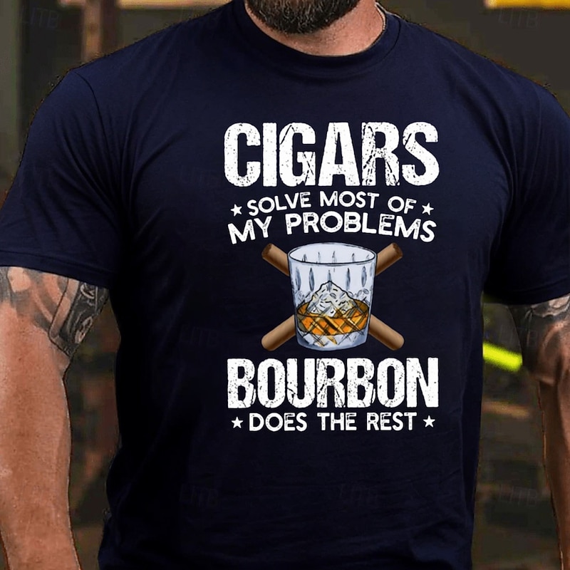 Men's Letter Printed Funny Beer T Shirt 100% Cotton Short Sleeve Graphic Shirt Heather Gray Black White Comfortable Tee Vacation Street Fashion Designer Clothing3