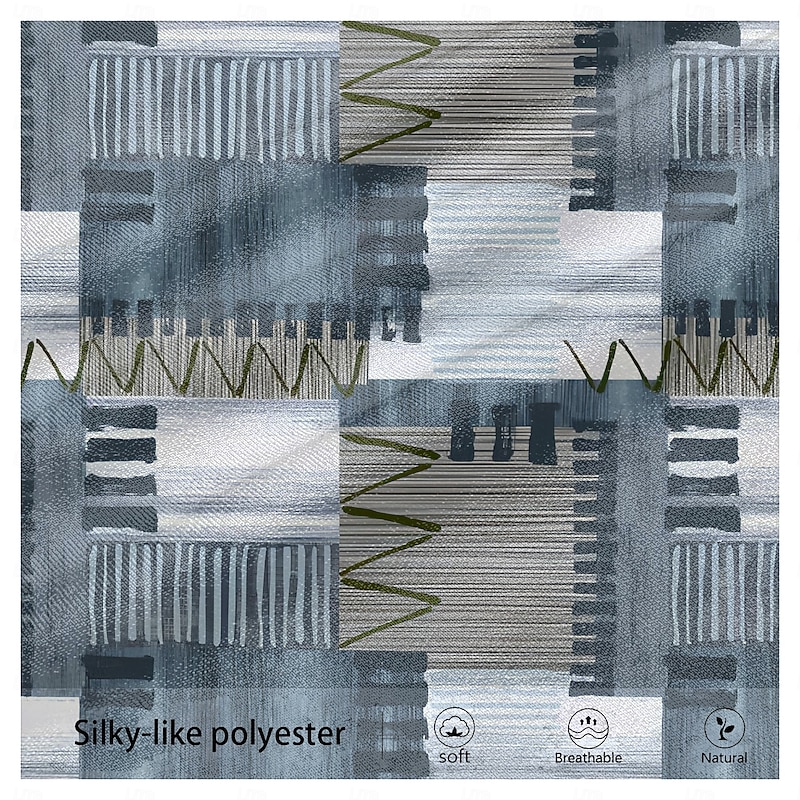 Men's Color Block Patchwork Jeans Dress Pants Mid Waist Business Casual Formal Outdoor Home Zipper Pocket Summer Spring Fall 3D Print Blue4