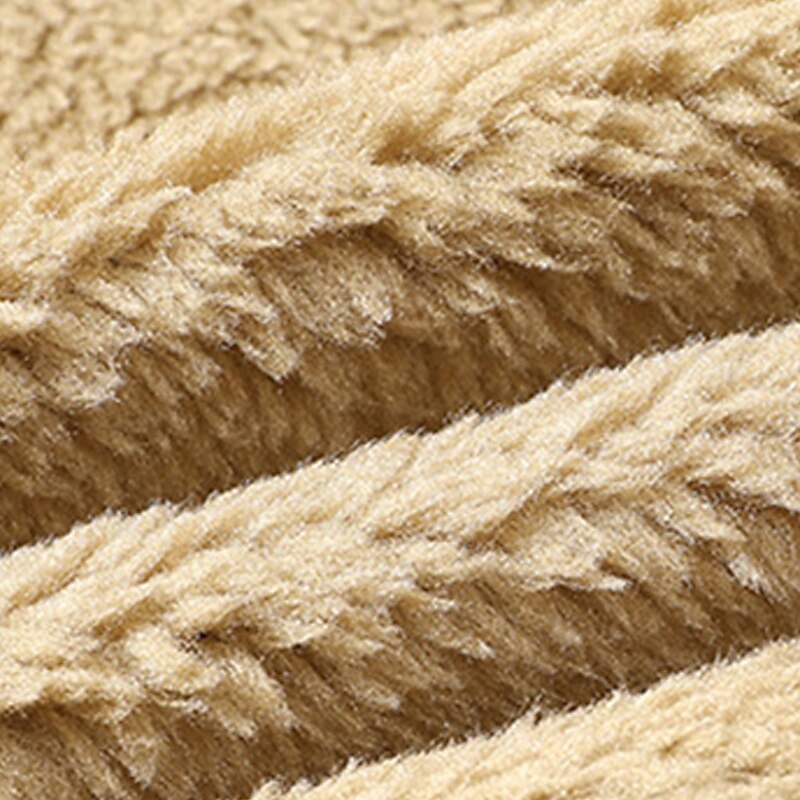 Men's Winter Jacket Fleece Jacket Sherpa Jacket Daily Vacation Thermal Warm Pocket Fleece Fall & Winter Plain Fashion Streetwear Lapel Regular Black Khaki Army Green Jacket3