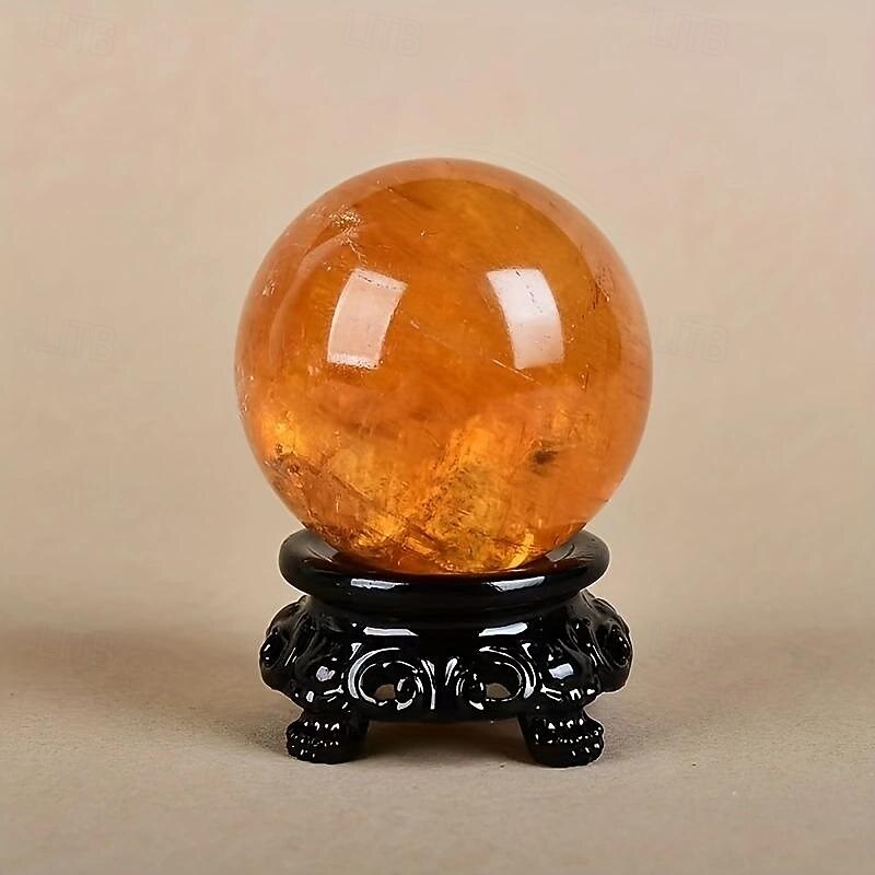 Vintage Black Hollow Round Base - Resin Crystal Ball & Egg Display Stand, Aesthetic Home Decor Accent3