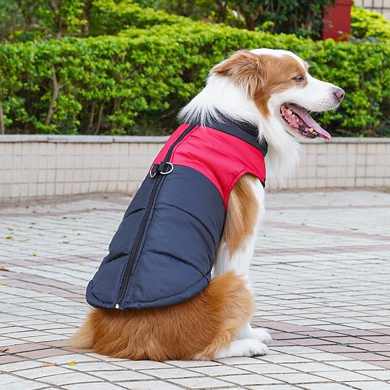Dog Cat Coat Jacket Vest Puffer Jack Basic Casual / Sporty Winter Waterproof Warm Soft Washable Comfortable Christmas Halloween Carnival New Year Oktoberfest Beer Outdoor Vacation Sports Outdoor2