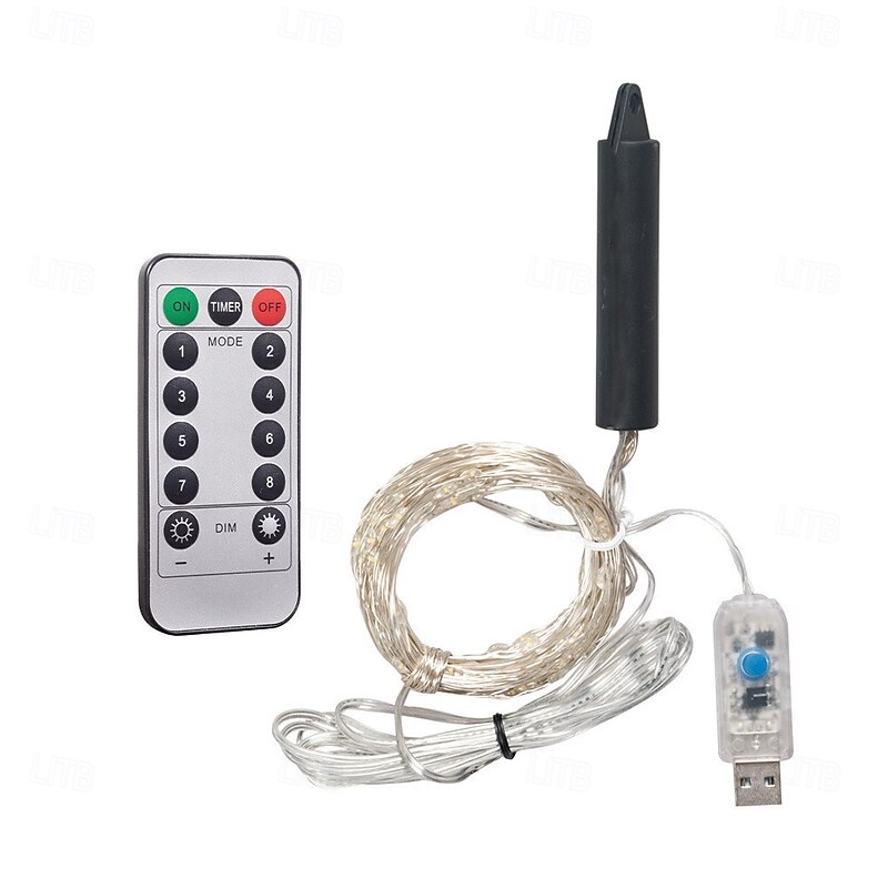 Christmas LED Firefly Bunch Lights, 2m 200 LEDs Waterfall Tree Vine String Lights Outdoor Christmas Garland for Holiday Christmas Decoration4