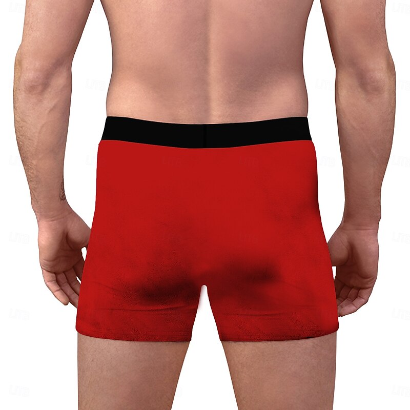 Puppy Christmas Pajamas Boxer Briefs Underwear Christmas Gift Men's Funny Christmas Pattern Adults Christmas New Year Christmas Eve Christmas Party2