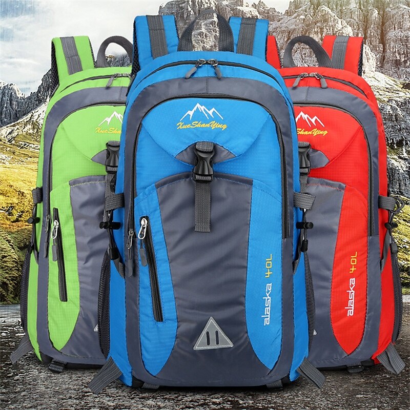 20-35 L Daypack Rucksack Zipper Multi Pocket Wearable Durable Outdoor Hiking Camping Military Polyester Nylon Black Army Green Red