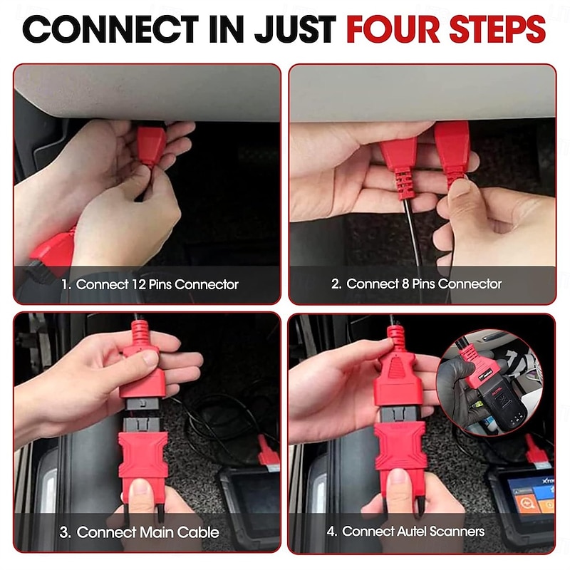 Original OBD2 Adapter for Chrysler 12&8 Programming Cable Connector Bypass Gateway Protocol Cable3