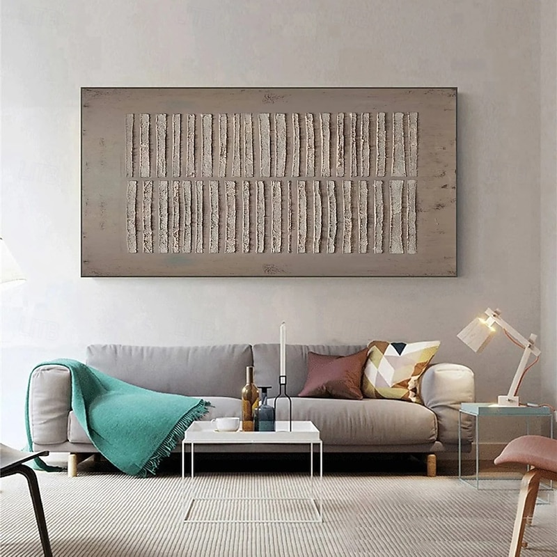 Large Abstract Canvas painting hand painted Gray Minimalist Abstract Painting Nordic Abstract Painting for  Living Room Brown Wabi-Sabi Paintings Brown Abstract Painting Medieval Brown Oil Paintings3