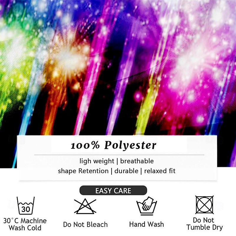 New Year Men's Shirt Button Up Shirt Long Sleeve Casual Party Causal Spring Fall Turndown Pocket Black Pink Multicolor Green3