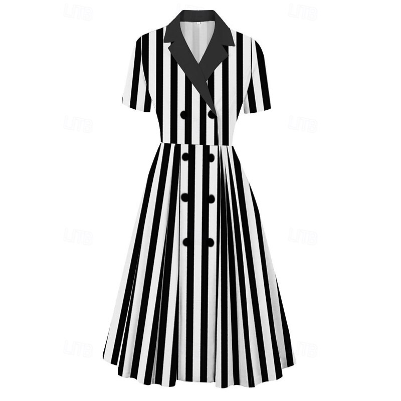 Retro Vintage 1950s Vintage Dress Dress A-Line Fancy Dress Women's Carnival New Year Masquerade Casual Daily Bachelorette Party Adults' Dress2