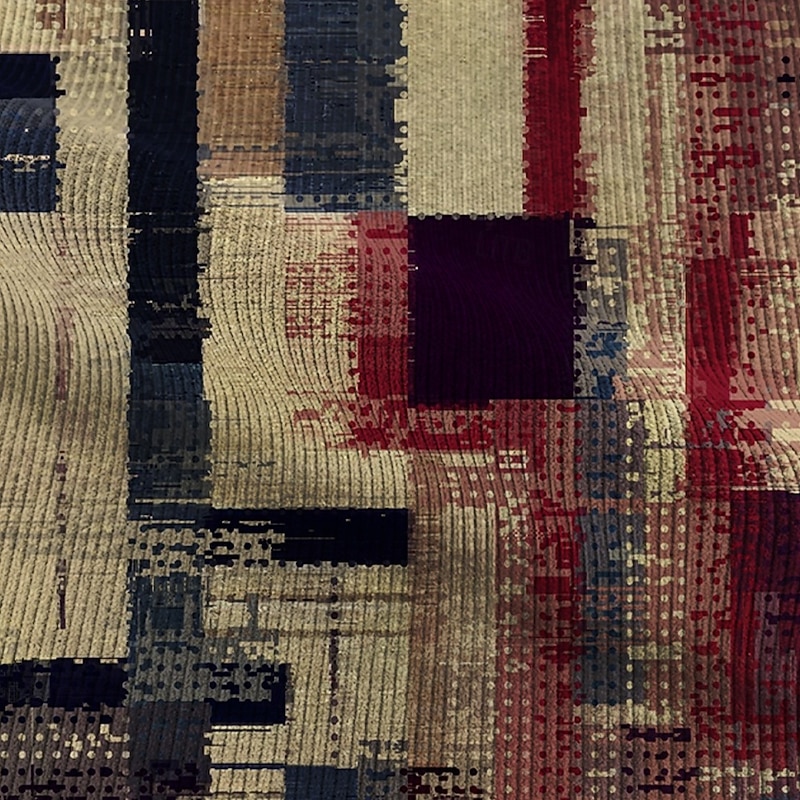 Men's Patchwork Corduroy Shirt Shirt Jacket Overshirt Long Sleeve Vintage Fashion Casual Outdoor Street Dailywear Fall & Winter Turndown Collared Shirts 3D Print Buttons 2 Pockets 1pc Khaki3