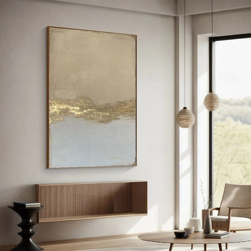 Hand painted Abstract Gold Paintings On Canvas handmade Rich Textured Acrylic Painting Modern Wall Art oil painting Hand Painted Artwork picture for Living Room bedroom Wall Decor4
