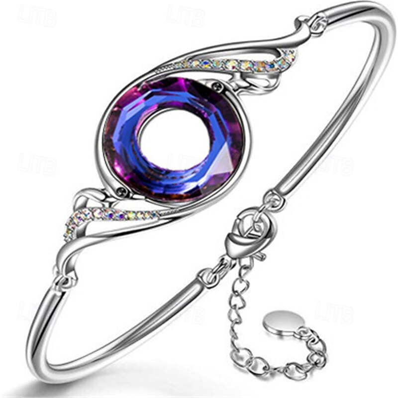 Classic Blessed Fashion Chrome Bracelet Jewelry Blue / Purple / Green For Daily Holiday2