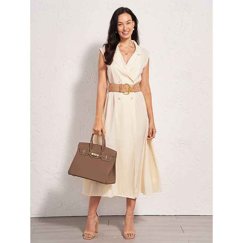 Women's Wide Faux Leather Belt with Gold Decorative Buckle - Elegant Waist Cincher2