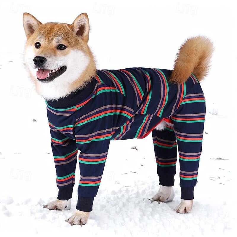 Dog Jumpsuit Pajamas Warm Dog Clothing2