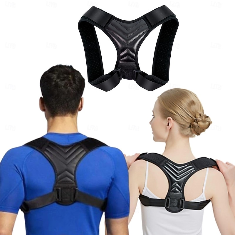 Posture Corrector for Men and Women, Adjustable Back Brace Belt, Support Shoulder Straightener, Back Spine Corrector Providing Pain Relief from Lumbar, Neck, Shoulder, and Clavicle, Back