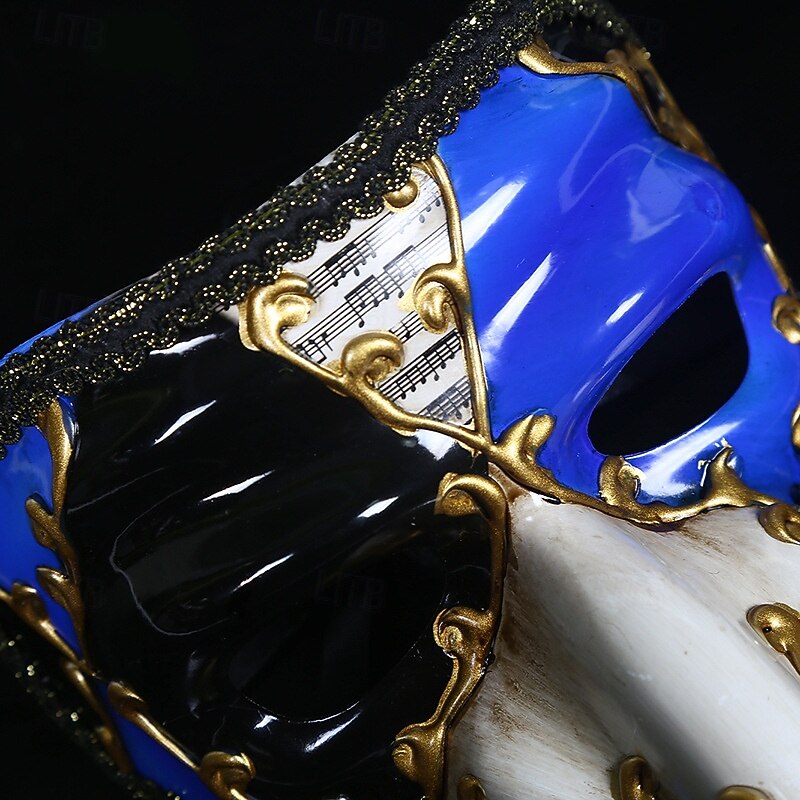 Bird Halloween Venetian Mask Pantalone Carnival Mask Half Face Adults' Men's Women's Halloween Day of the Dead Mardi Gras Party Masquerade Carnival of Venice Easy Halloween Costumes Dress Up4