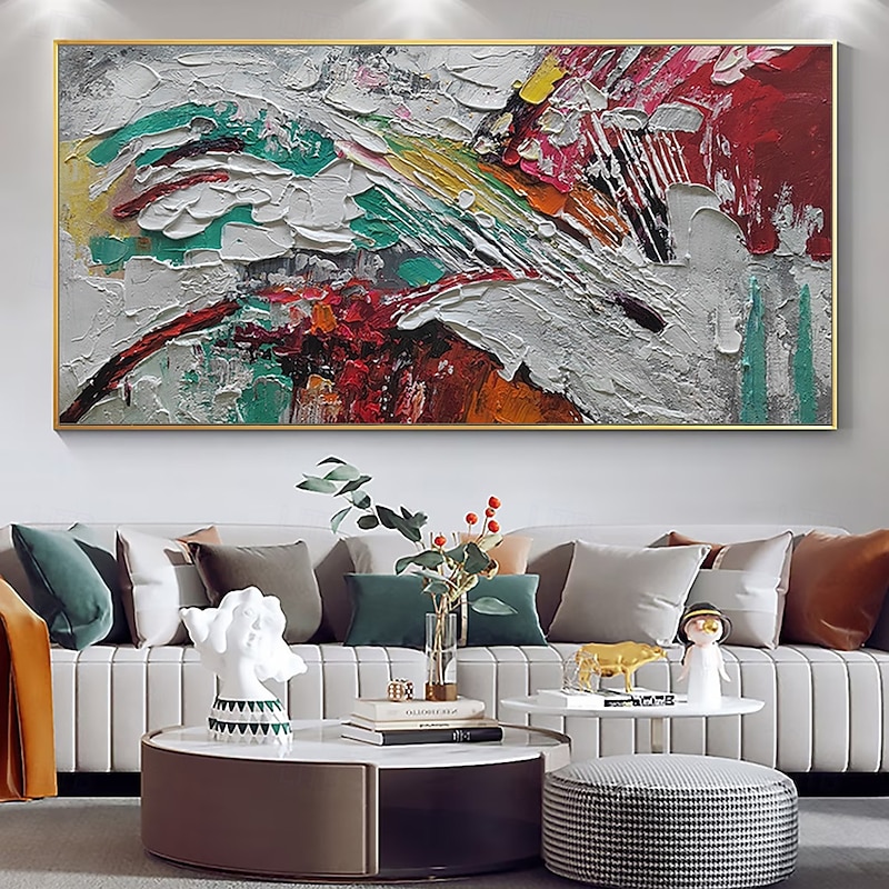 Mintura Handmade 3D Texture Abstract Oil Paintings On Canvas Wall Art Decoration Modern Abstract Picture For Home Decor Rolled Frameless Unstretched Painting2