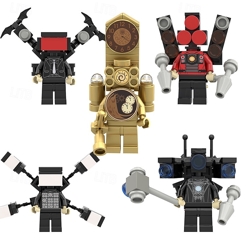 Toilet Blocks Toys TV Building Blocks Toys Imaginative Construction Playset Blocks Action FigureBirthday Building Blocks for Adults Kids Fans2