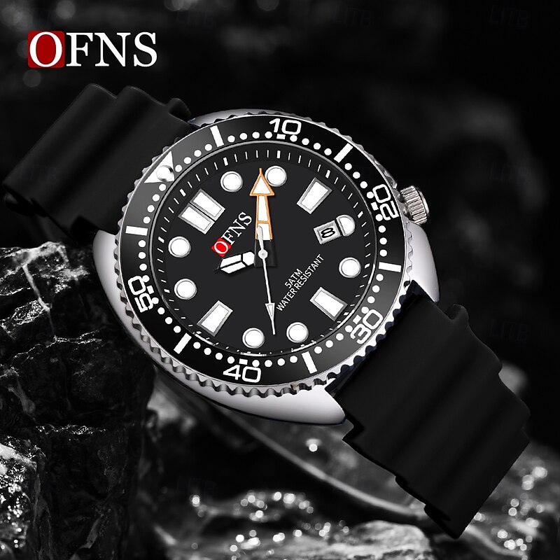 Men Quartz Watch Minimalist Fashion Casual Wristwatch Luminous Calendar Waterproof World Time Rubber Watch3