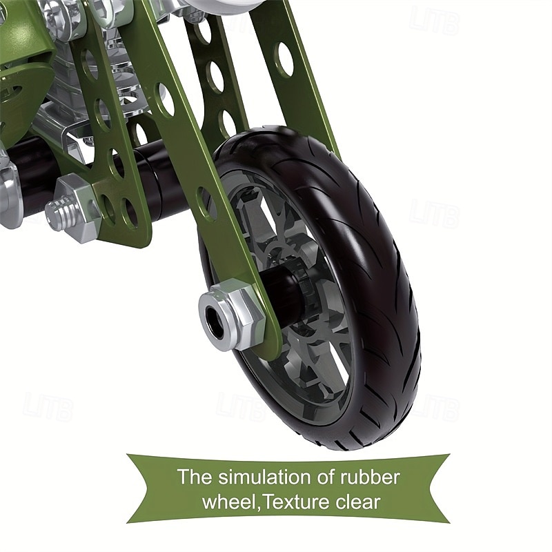 139PCS Metal DIY Tricycle Model Building Kit for Kids  STEM Educational Toy Creative Assembly Motorcycle Blocks for Boys Ages 8-12 Years  Engineering Puzzle Set for Children Ideal Gift2