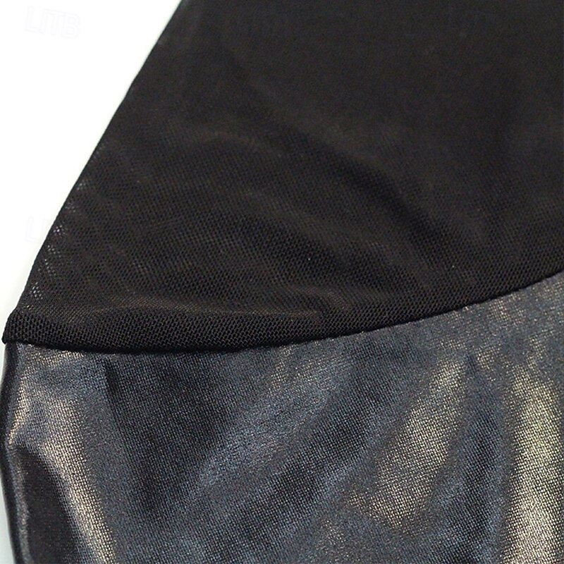 Skin Suit Bodysuit Romper Carnival Costume Women's Shiny Metallic Spandex Costume for Performance Club Pole Dance Halloween Carnival Adults'4