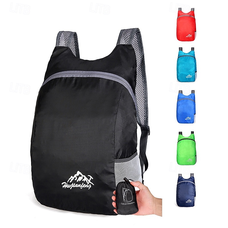50 L Daypack Rucksack Zipper Rain Waterproof Lightweight Durable Outdoor Hiking Camping Polyester Black Red Royal Blue
