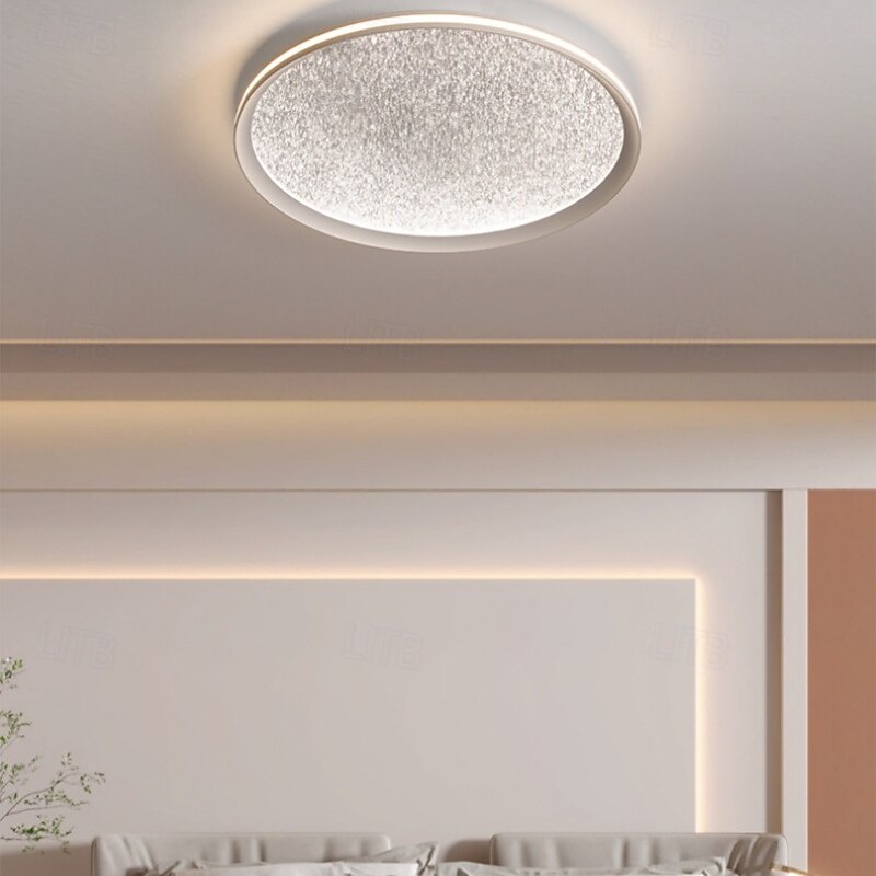 Minimalist Round LED Ceiling Light for Foyer Balcony Dimmable Ceiling Lights Metal LED Modern 50cm 110-120V 220-240V