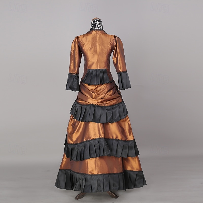 Retro Vintage Victorian Edwardian Dress Jacket Riding Habit Princess Bridal Fancy Dress Women's Masquerade Theater Dickens Events Carnival of Venice Adults' Dress3