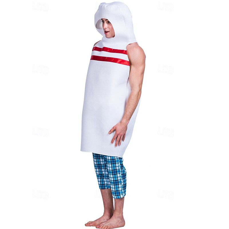 Bowling Halloween Onesies Carnival Costume Funny Costume Adults' Unisex Halloween Carnival Mardi Gras Performance Party Easy Halloween Costumes Dress Up2