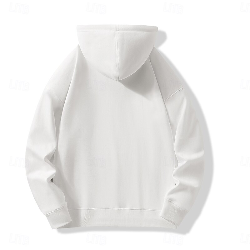 Men's 100% Cotton Full Zip Hoodie Black White Hooded Color Block Tree Plants Zipper Pocket Work Sports & Outdoor Casual Cool Designer Graphic Fall Winter Clothing Apparel Hoodies Sweatshirts2