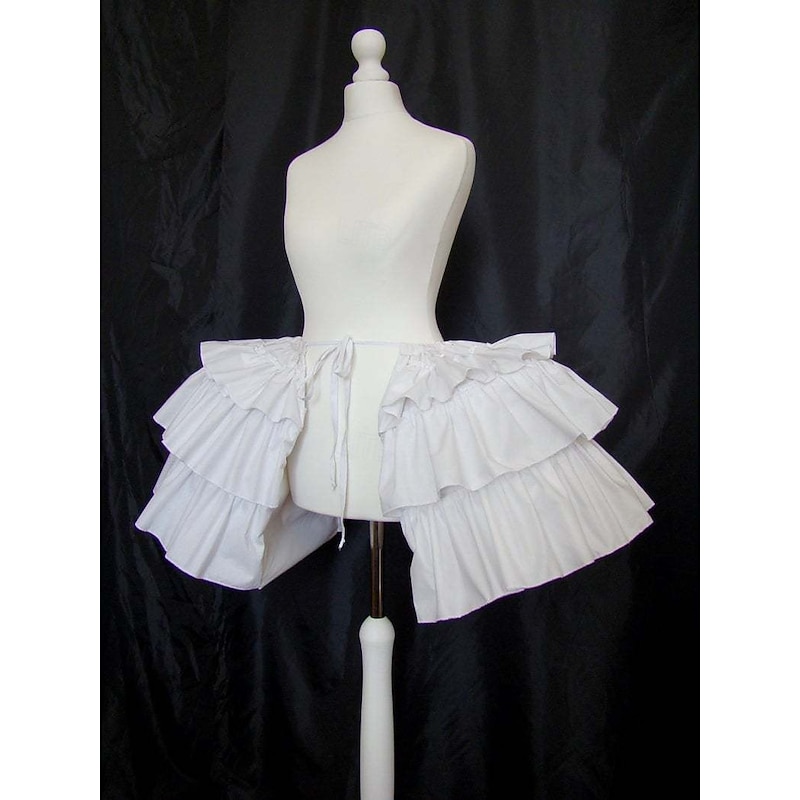 Rococo Victorian Princess Petticoat Hoop Skirt Under Skirt Tulle Skirt Solid Color Fancy Dress Women's Royal Masquerade Event / Party Prom Adults' Skirt2