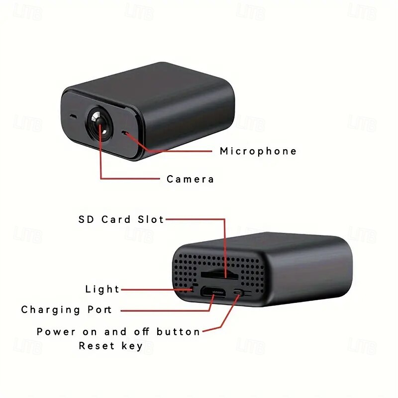 Mini Security Camera Real-Time Monitoring Infrared Night Vision Motion Detection Easy Install Indoor Nanny & Pet Camera4