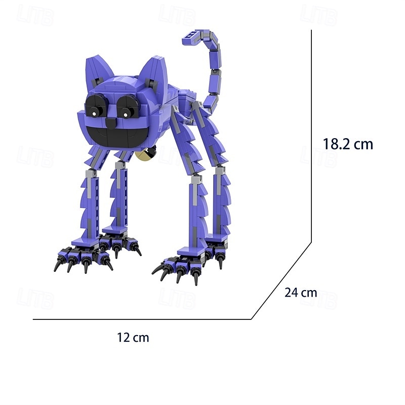 Smiling Animal Building Block Poppy Play Game Model Playset Cute Character Building Brick Kit2