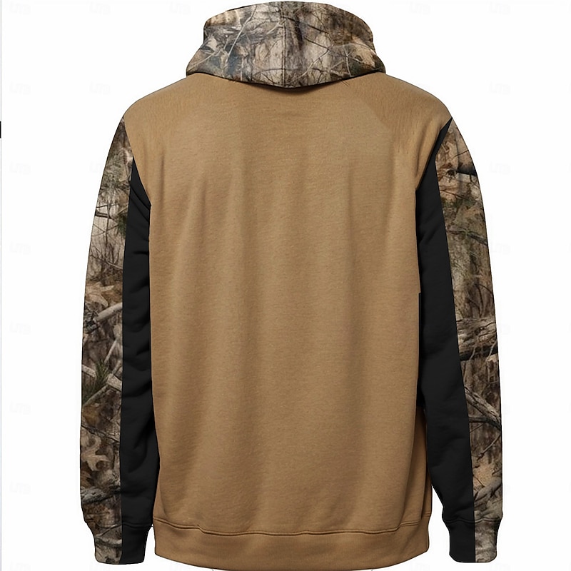 Men's Cowboy Deer Hoodies Daily Casual Long Sleeve Hooded Vacation Sports Outdoor Streetwear Black Yellow Print Front Pocket Spring &  Fall Designer4