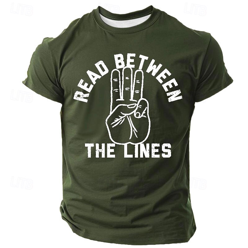 Men's Funny Slang T Shirt Short Sleeve T shirt 3D Print Crew Neck Shirt Retro Vintage Casual Street Style Christmas Sports Outdoor Holiday Black Blue Green Spring & Summer Clothing Apparel S M L XL