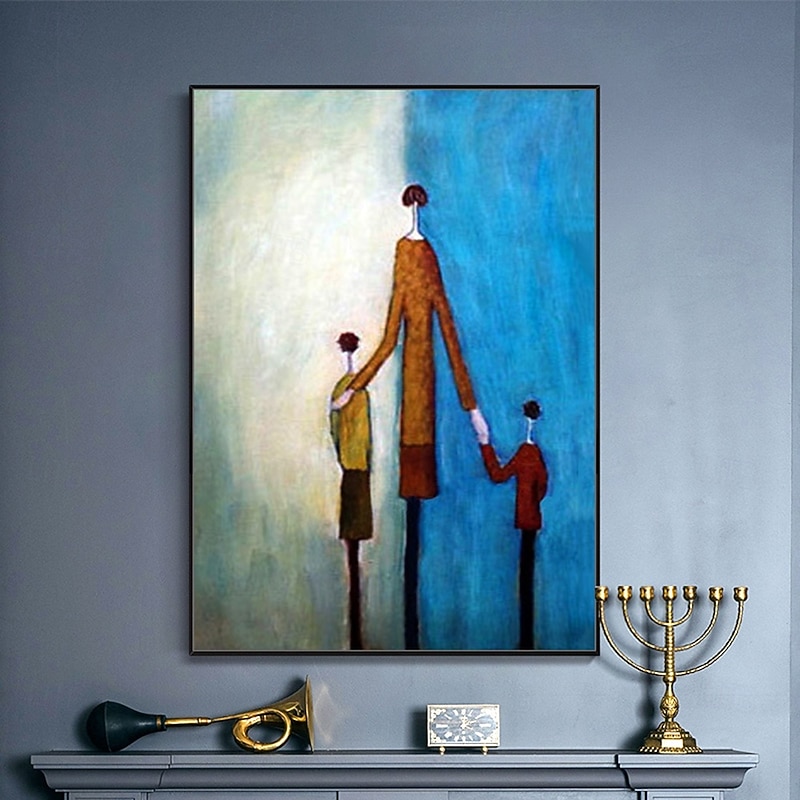 Mintura Handmade Abstract Figure Oil Paintings On Canvas Modern Wall Art Room Decoration Picture For Home Decor Rolled Frameless Unstretched Painting3