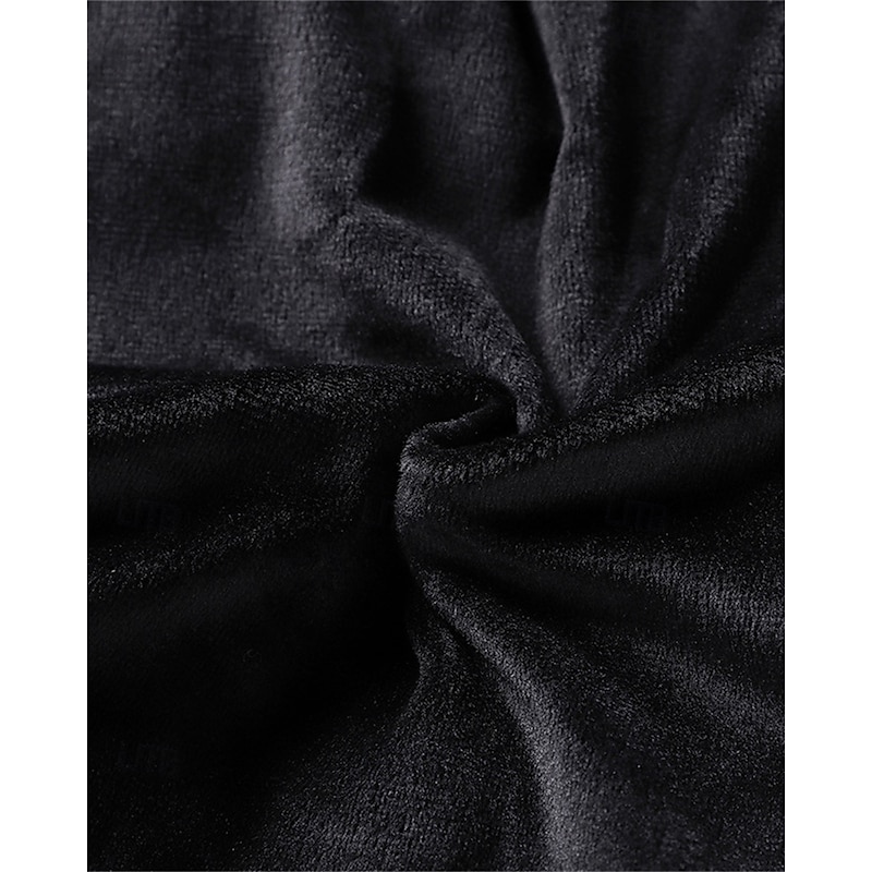 Men's Sherpa Fleece Pants Sweatpants Joggers Trousers Pocket Drawstring Elastic Waist Plain Comfort Warm Sports Outdoor Daily Fashion Casual Black 1# Black Micro-elastic3