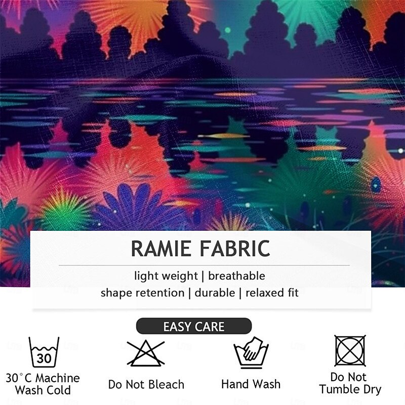 Men's Floral Pants Trousers Mid Waist Drawstring Elastic Waist Hawaiian Casual Outdoor Vacation Party Evening Wear Straight Leg Trousers Summer Spring Fall 3D Print Blue3