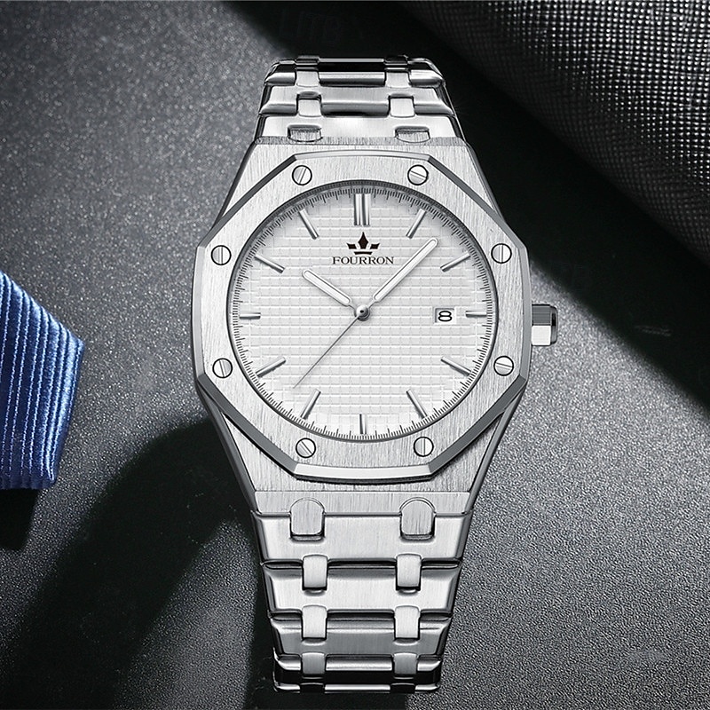 New Fashion Trend Waterproof Luminous Calendar Display Business Leisure Simple Sports Hollowed Out Transparent Quartz Men'S Watch4