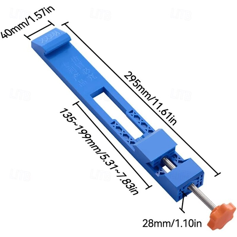 Adjustable Cutting Machine Base Guide, 12" Electric Circular Saw Milling Positioning Clamp Precision Wood Cutting Woodworking Guide Tools Specially Designed for Milling Tasks4