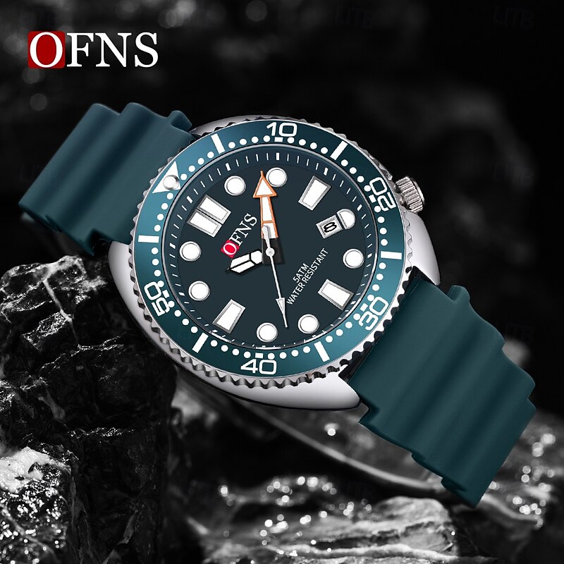Men Quartz Watch Minimalist Fashion Casual Wristwatch Luminous Calendar Waterproof World Time Rubber Watch2