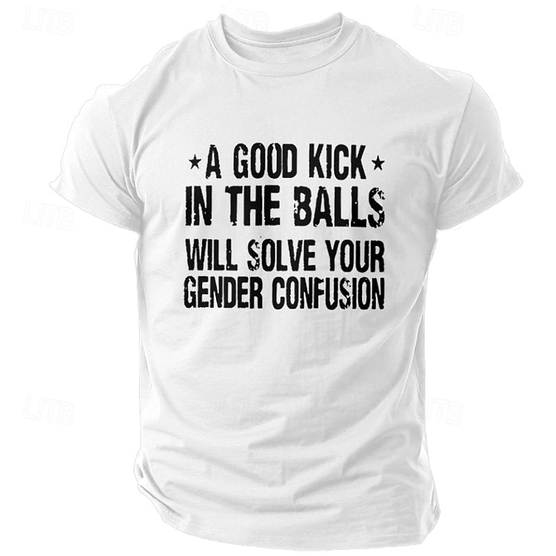 Men's Funny Slang T Shirt Short Sleeve T shirt 3D Print Crew Neck Shirt Fashion Athleisure Street Sports Outdoor Daily Black White Yellow Summer Spring Clothing Apparel S M L XL XXL XXXL