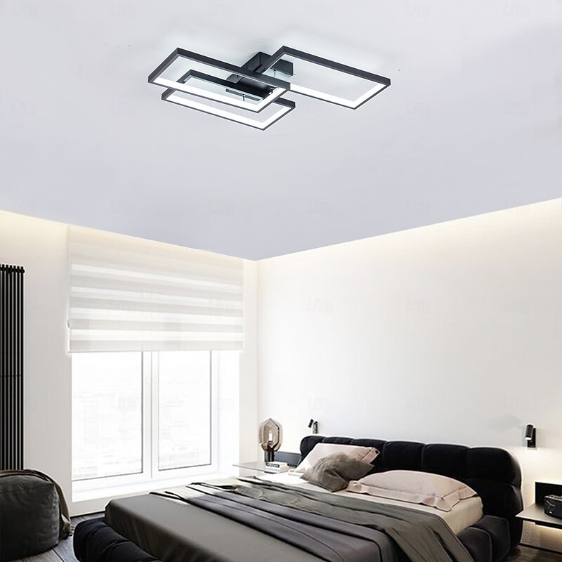 LED Ceiling Light Modern Flush Mount Light Fixture Rectangle Lights for Bedroom Kitchen Living Room Ceiling Lamp 60cm 110-240V3