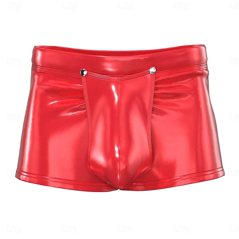Pants Boxer Briefs Underwear Carnival Costume Men's Shiny Metallic Sexy Costume Spandex Costume for Performance Club Pole Dance Halloween Carnival Adults'