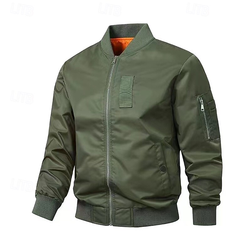 Men's Softshell Jacket Hiking Jacket Outdoor Windproof Water Resistant Windbreaker Jacket Traveling Black Army Green
