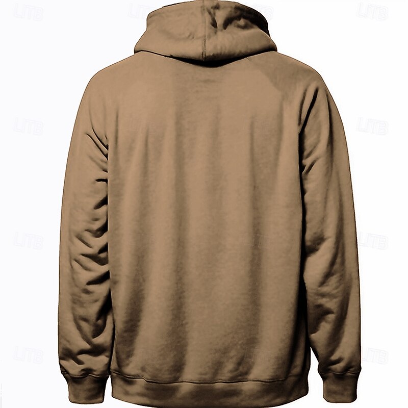 Men's Cowboy Hoodies Sweatshirt Ethnic Cowboy Long Sleeve Crew Neck Holiday Streetwear Black White Drawstring Fall Winter Designer2