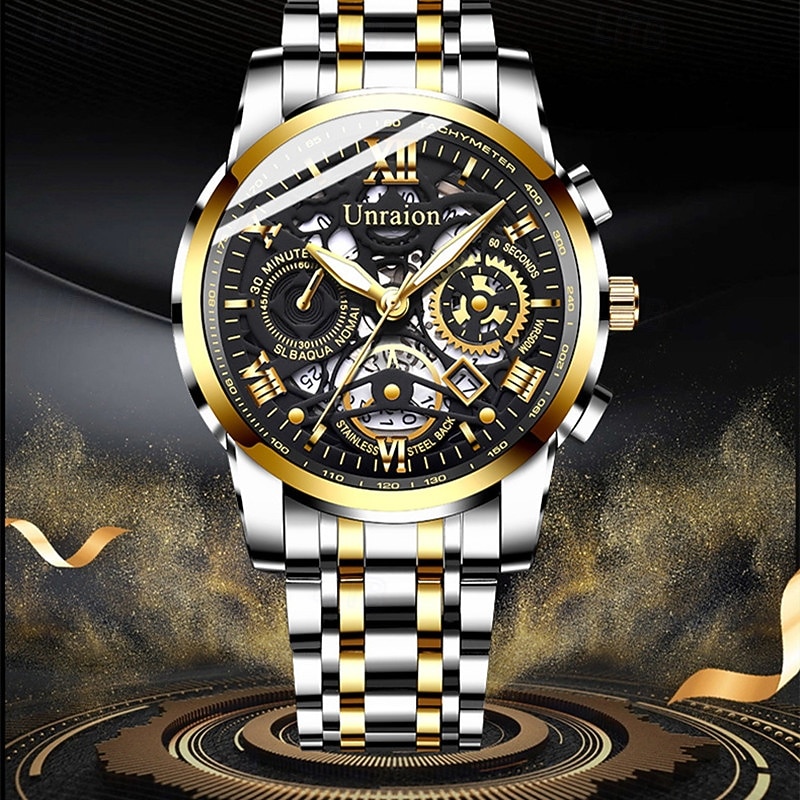 New Fashion Trend Casual Sports Simple Fully Automatic Movement Men'S Watch Calendar Waterproof Night Light Non Mechanical Watch Handsome And Stylish Men'S Quartz Watch