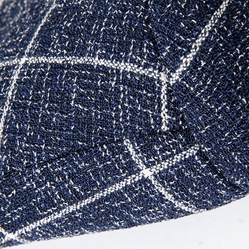 Men's Blazer Business Cocktail Party Wedding Party Fashion Casual Spring &  Fall Polyester Plaid Pocket Buttons Comfortable Single Breasted Blazer Black White Navy Blue Gray3