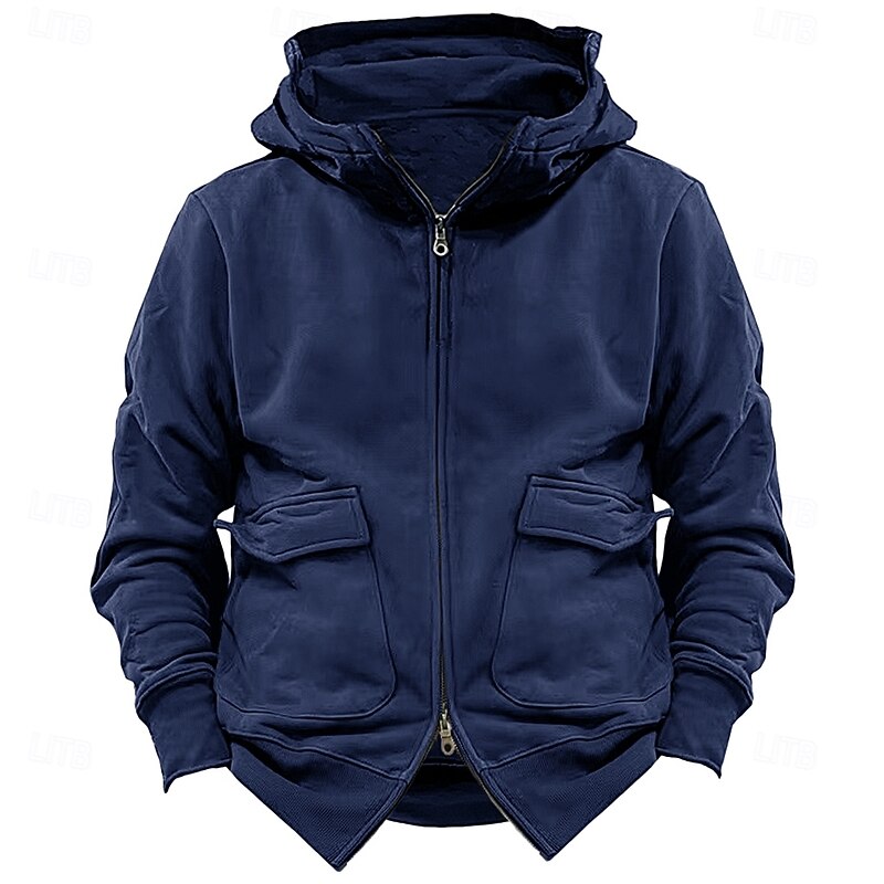 Men's Hoodie Tactical Hoodie Black Navy Blue Khaki Dark Gray Hooded Plain Sports & Outdoor Sports Streetwear non-printing Designer Basic Casual Winter Clothing Apparel Hoodies Sweatshirts4