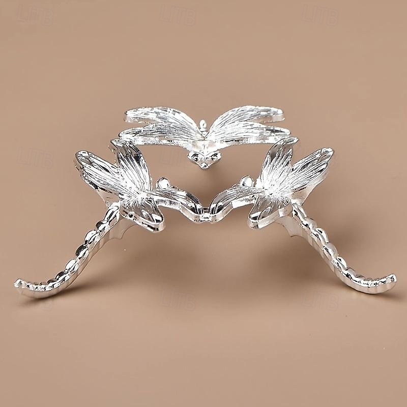 Metal Dragonfly Crystal Ball Stand, Compatible Glass Sphere Holder For Office, Home Decor, Party, Bedroom, Living Room Decoration2